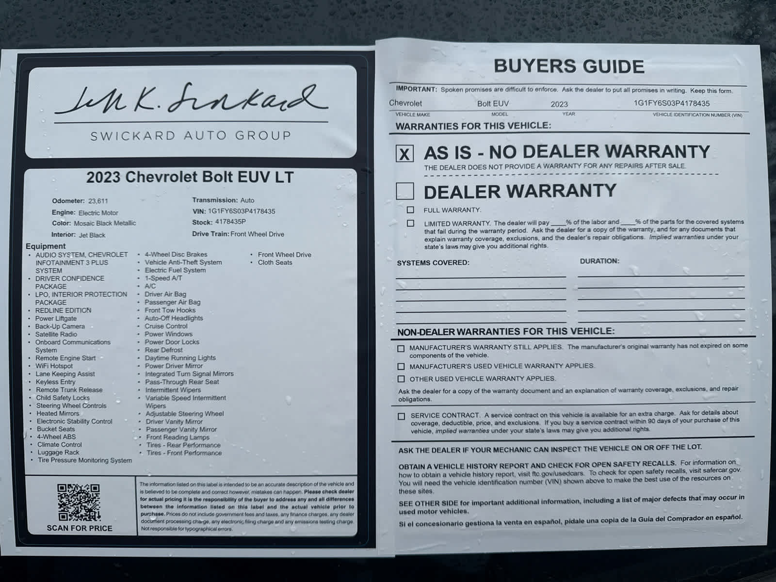 2023 Chevrolet Bolt EUV LT