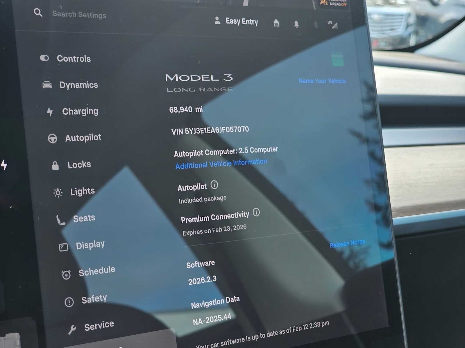 2018 Tesla Model 3 Long Range Battery