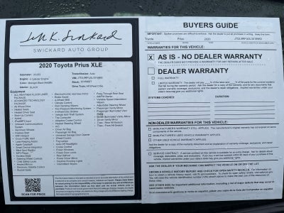 2020 Toyota Prius XLE