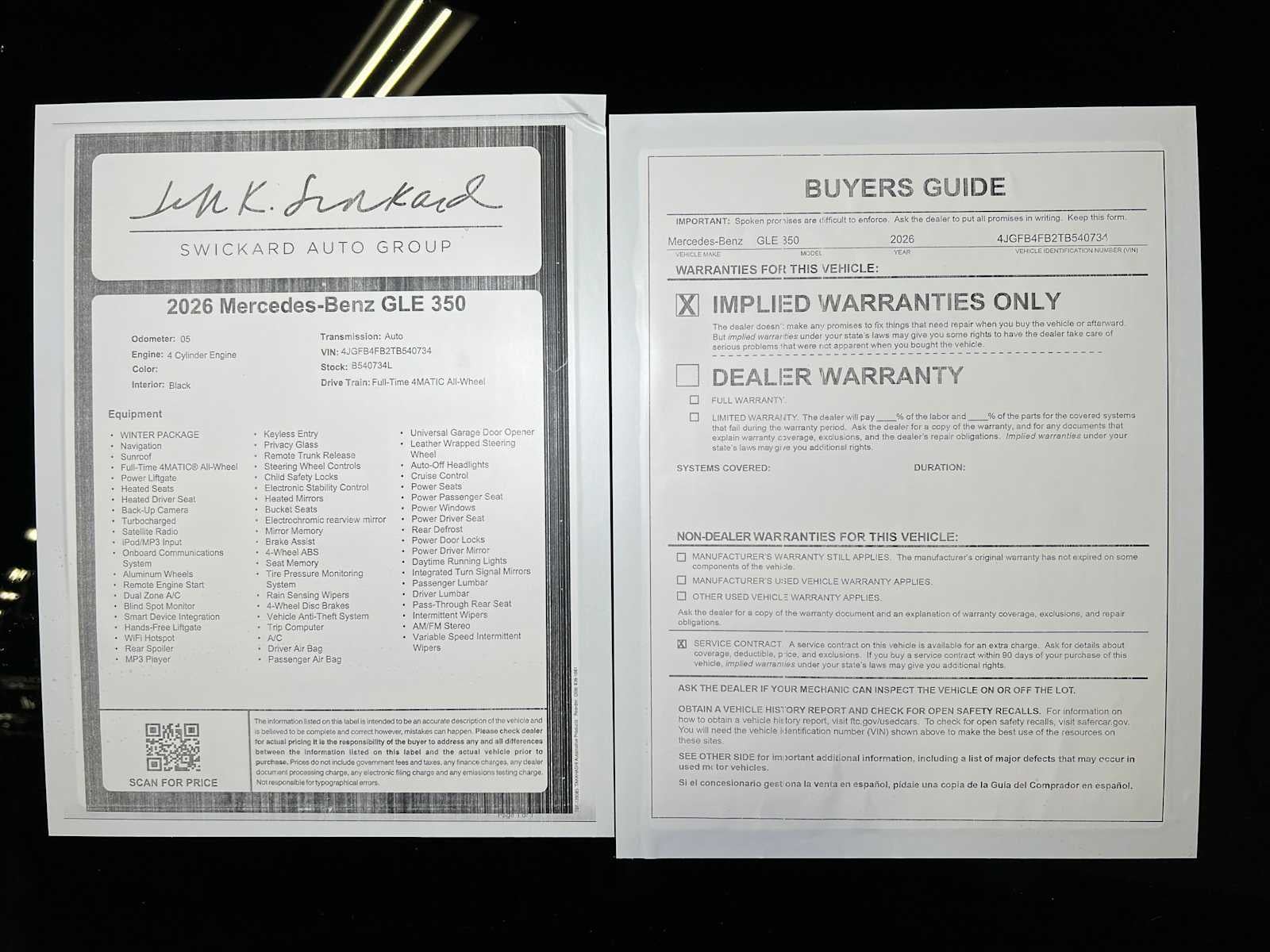 2026 Mercedes-Benz GLE 350 GLE 350