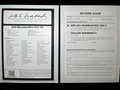 2026 Mercedes-Benz GLE 350 4MATIC® SUV