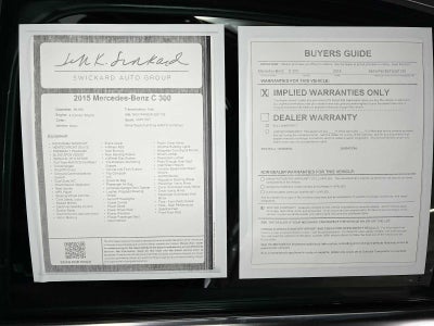 2015 Mercedes-Benz C 300 4dr Sdn 4MATIC®