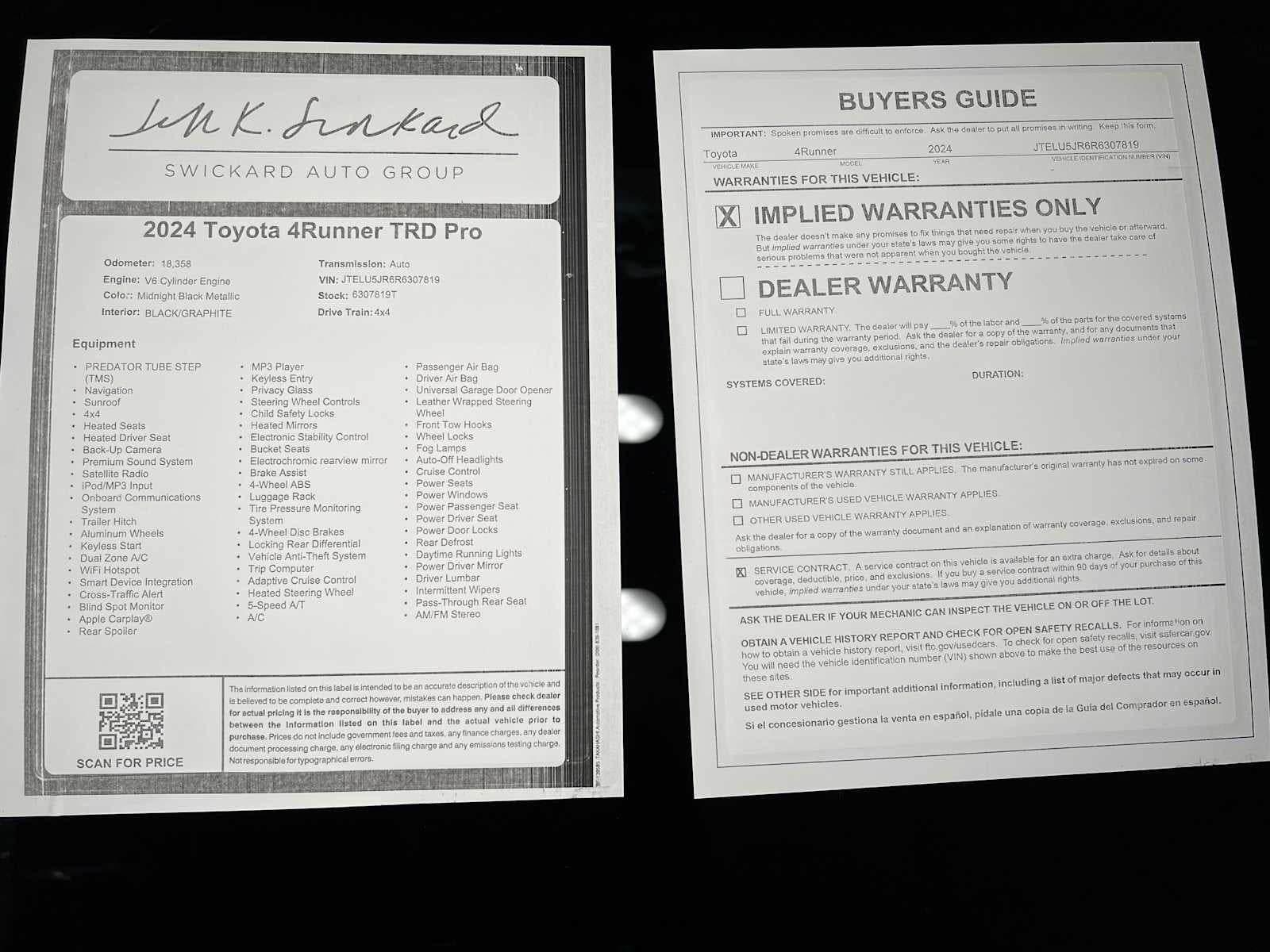 2024 Toyota 4Runner TRD Pro