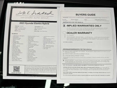 2023 Hyundai Elantra Hybrid Blue