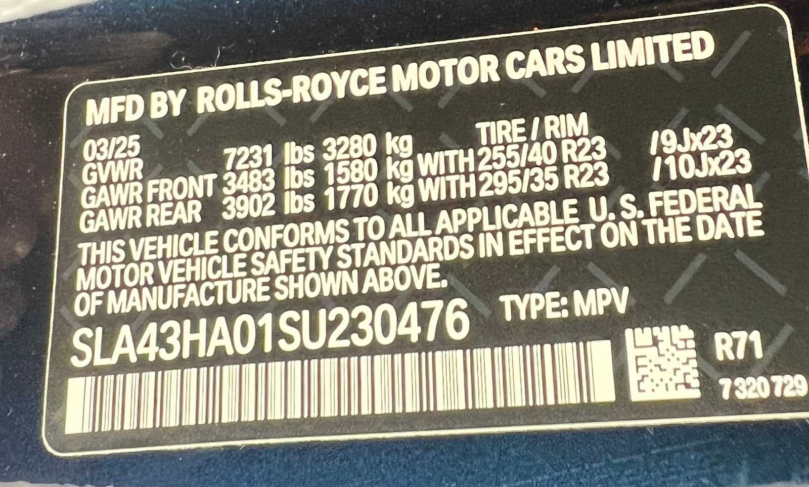 2025 Rolls-Royce Cullinan Black Badge