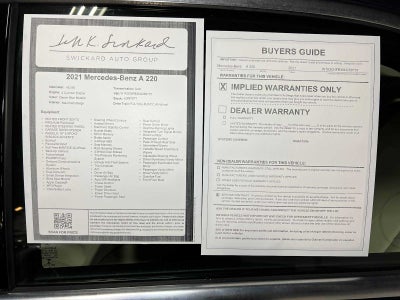 2021 Mercedes-Benz A 220 A 220