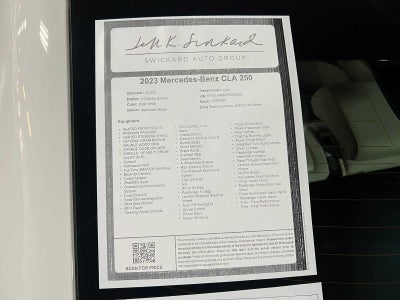 2023 Mercedes-Benz CLA 250 CLA 250