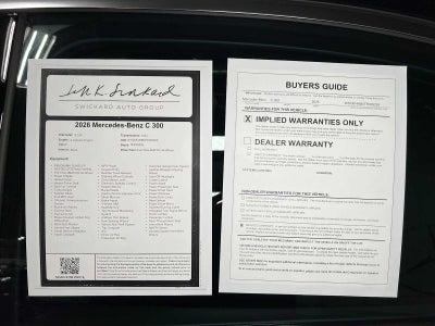 2026 Mercedes-Benz C 300 4MATIC® Sedan