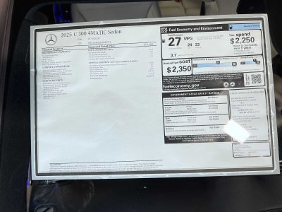 2025 Mercedes-Benz C 300 C 300