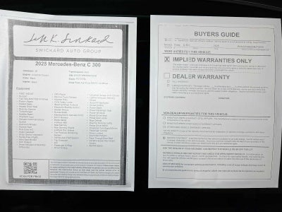 2025 Mercedes-Benz C 300 4MATIC® Sedan