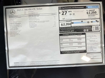 2025 Mercedes-Benz C 300 4MATIC® Sedan