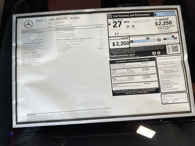 2025 Mercedes-Benz C 300 C 300