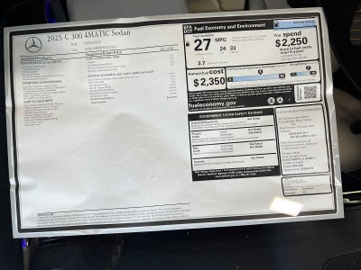 2025 Mercedes-Benz C 300 C 300