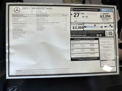2025 Mercedes-Benz C 300 C 300