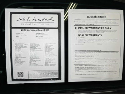 2026 Mercedes-Benz C 300 4MATIC® Sedan