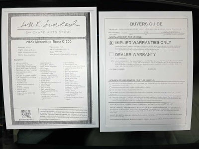 2023 Mercedes-Benz C 300 4MATIC® Sedan