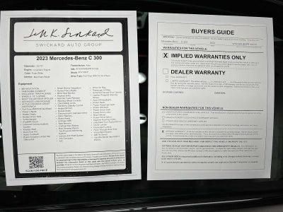 2023 Mercedes-Benz C 300 4MATIC® Sedan