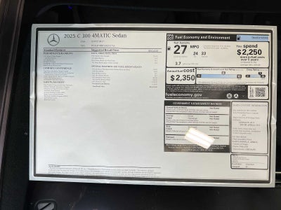 2025 Mercedes-Benz C 300 C 300