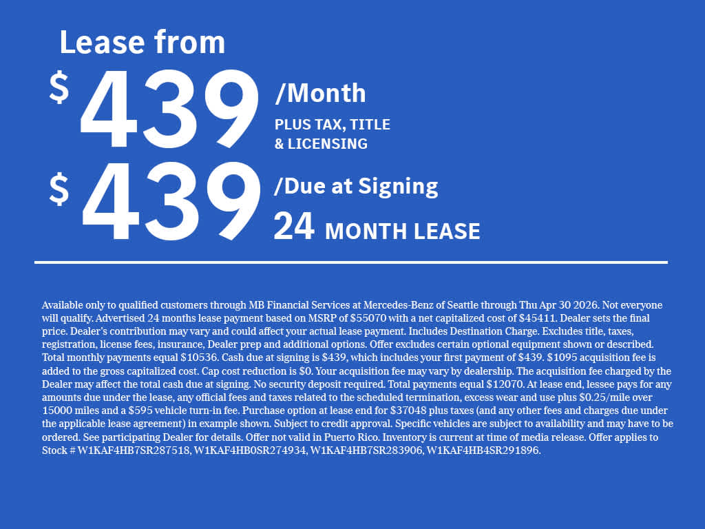 2025 Mercedes-Benz C 300 4MATIC® Sedan