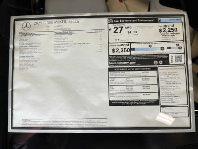 2025 Mercedes-Benz C 300 C 300