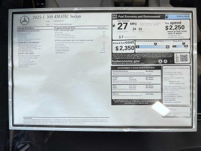 2025 Mercedes-Benz C 300 C 300