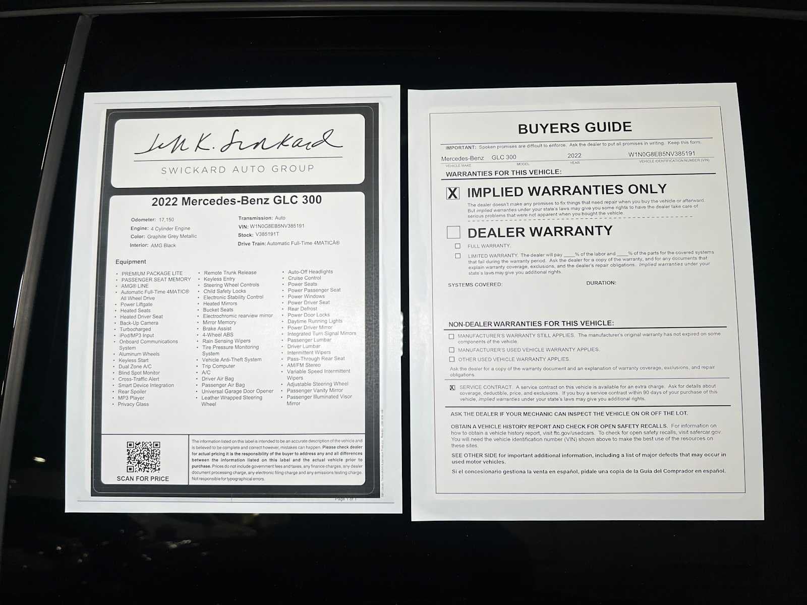 2022 Mercedes-Benz GLC 300 4MATIC® SUV