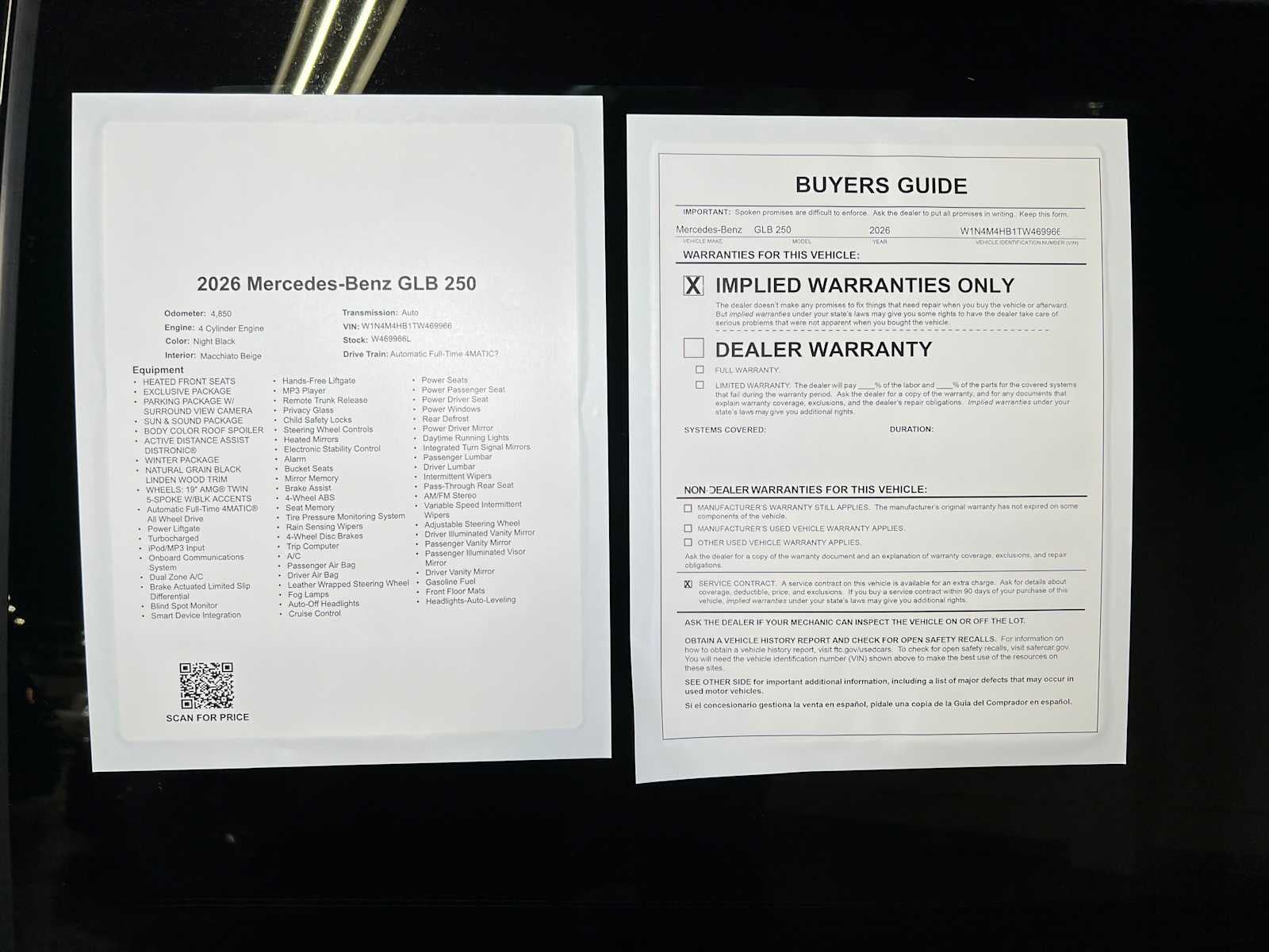 2026 Mercedes-Benz GLB 250 4MATIC® SUV