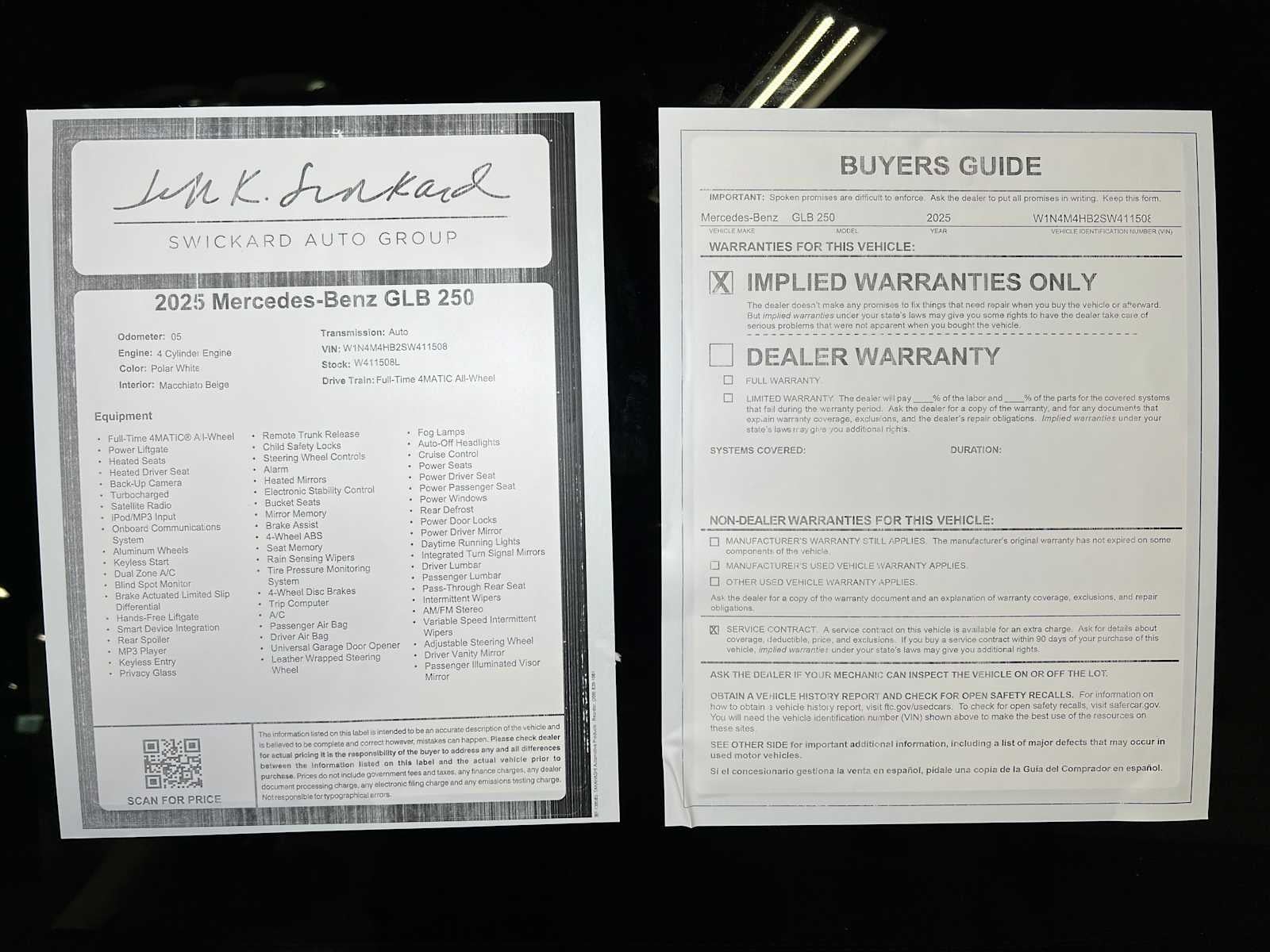 2025 Mercedes-Benz GLB 250 4MATIC® SUV