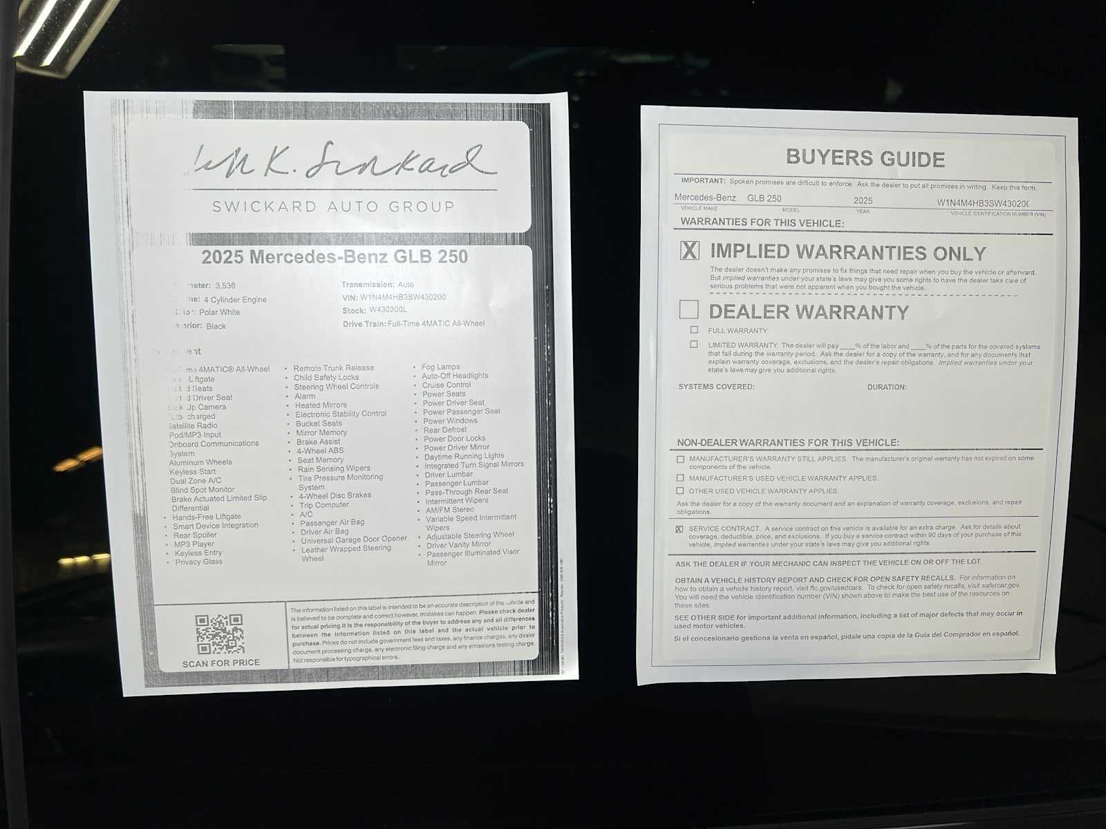 2025 Mercedes-Benz GLB 250 4MATIC® SUV