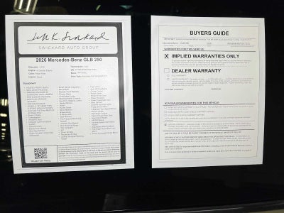 2026 Mercedes-Benz GLB 250 4MATIC® SUV