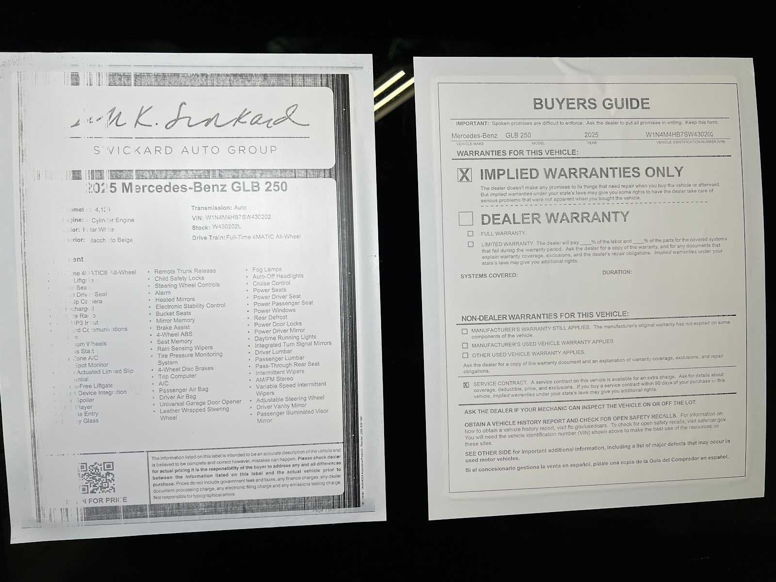 2025 Mercedes-Benz GLB 250 4MATIC® SUV