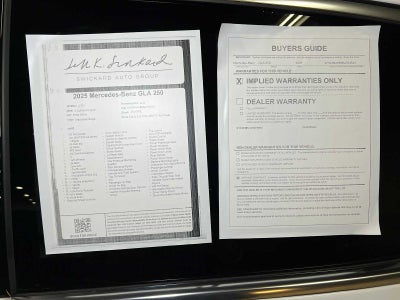 2025 Mercedes-Benz GLA GLA 250