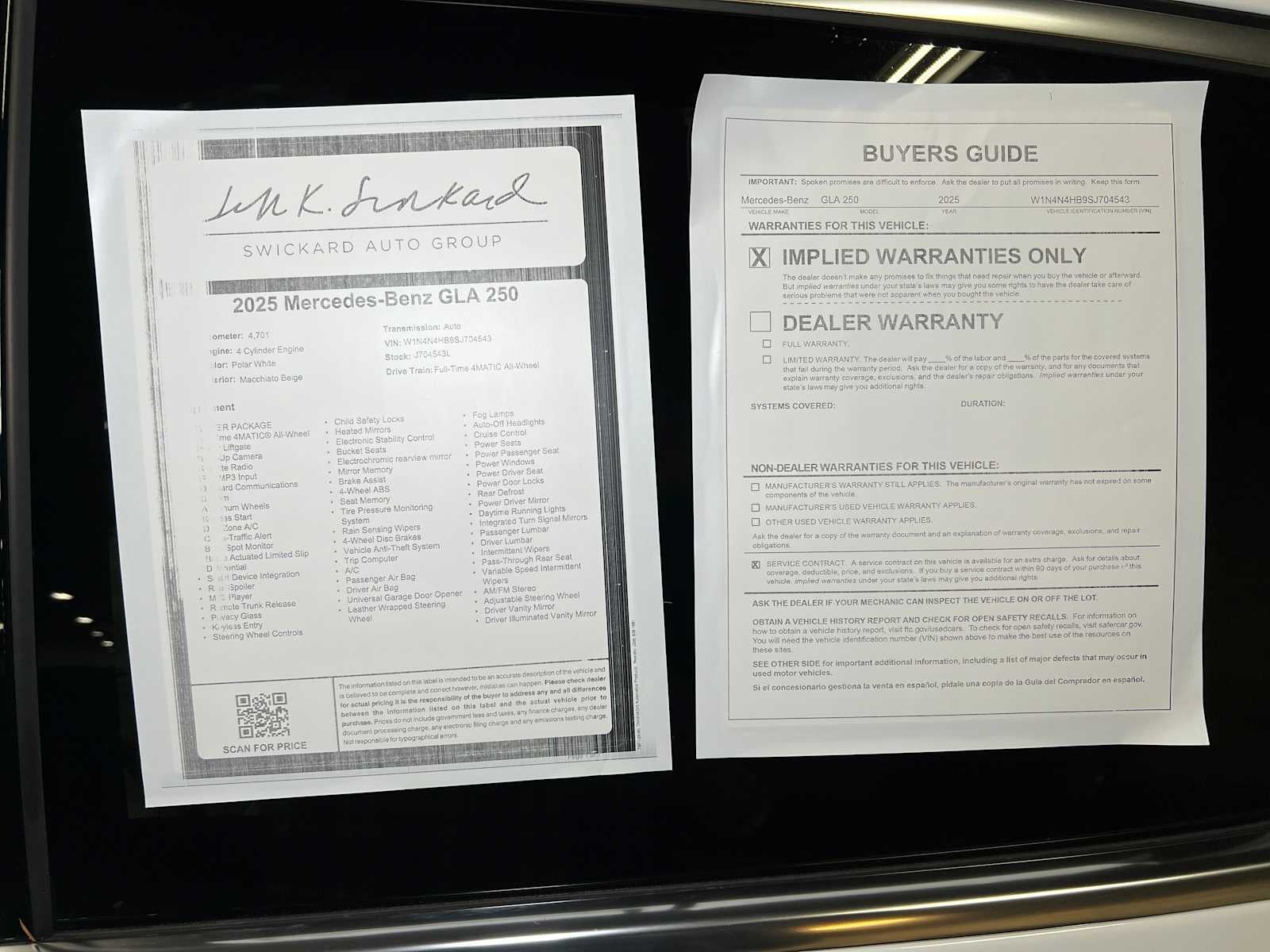 2025 Mercedes-Benz GLA 250 GLA 250