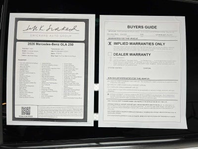 2026 Mercedes-Benz GLA 250 4MATIC® SUV