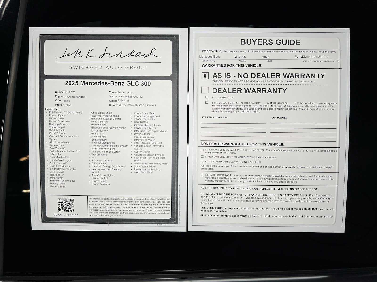 2025 Mercedes-Benz GLC 300 4MATIC® SUV