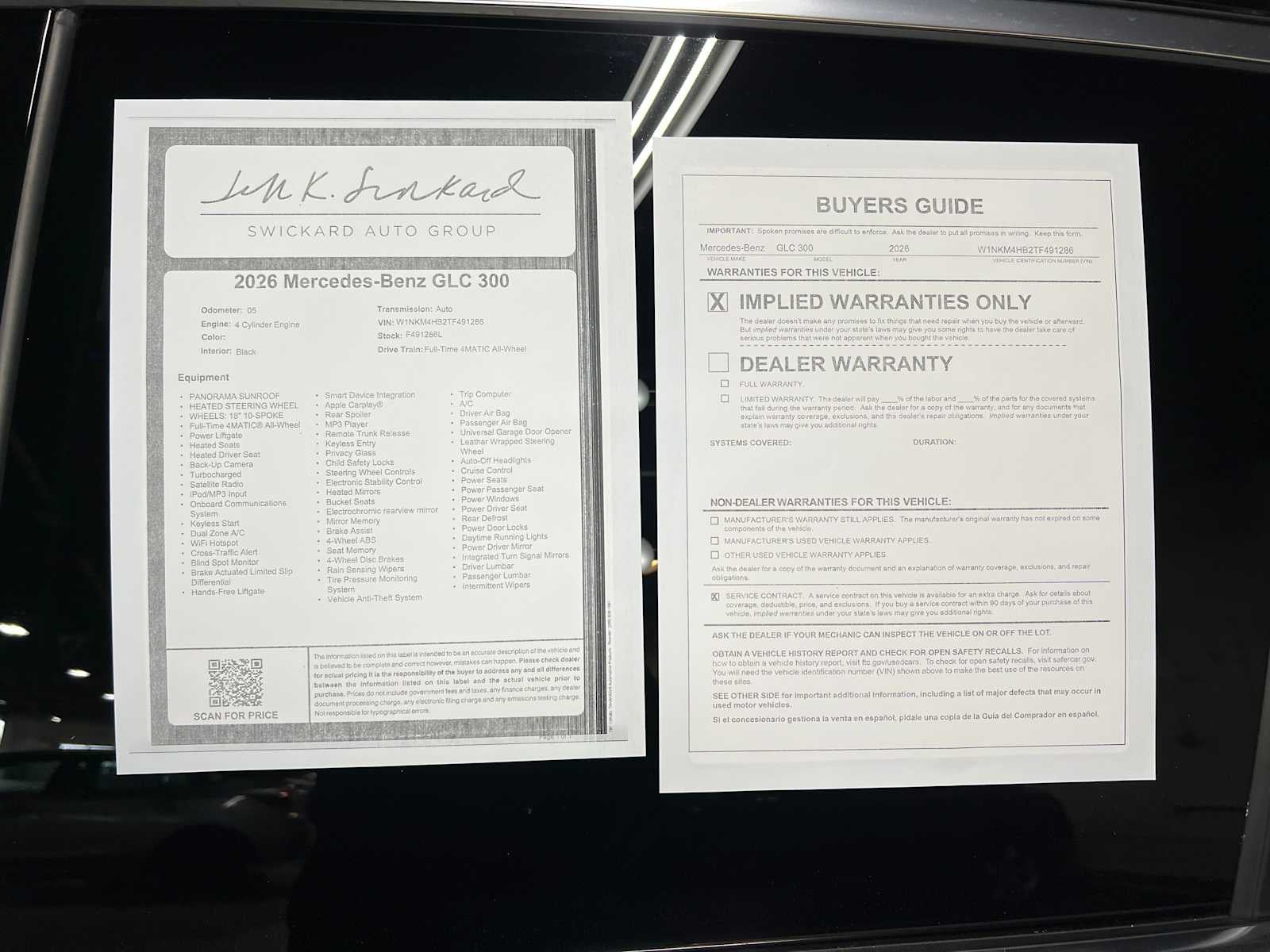 2026 Mercedes-Benz GLC 300 4MATIC® SUV