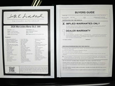 2026 Mercedes-Benz GLC 300 4MATIC® SUV