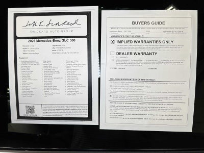 2026 Mercedes-Benz GLC 300 4MATIC® SUV