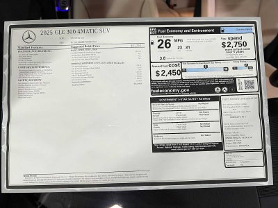 2025 Mercedes-Benz GLC 300 4MATIC® SUV