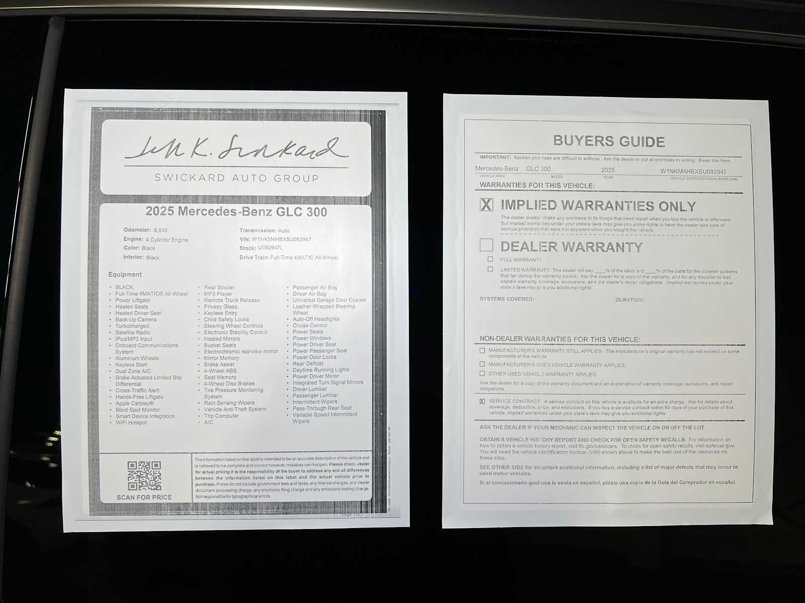 2025 Mercedes-Benz GLC 300 GLC 300