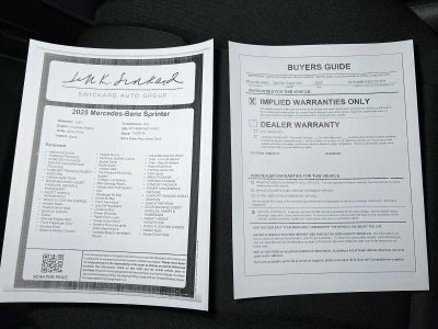 2025 Mercedes-Benz Sprinter 2500 Standard Roof I4 Diesel 144" RWD