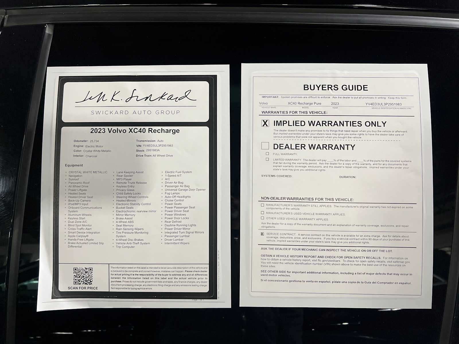 2023 Volvo XC40 Recharge Pure Electric Plus