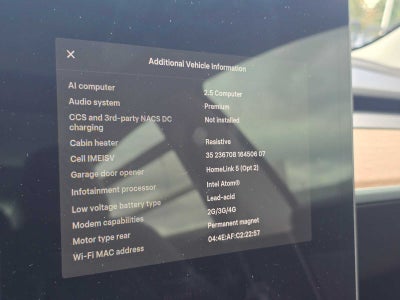 2018 Tesla Model 3 Long Range Battery