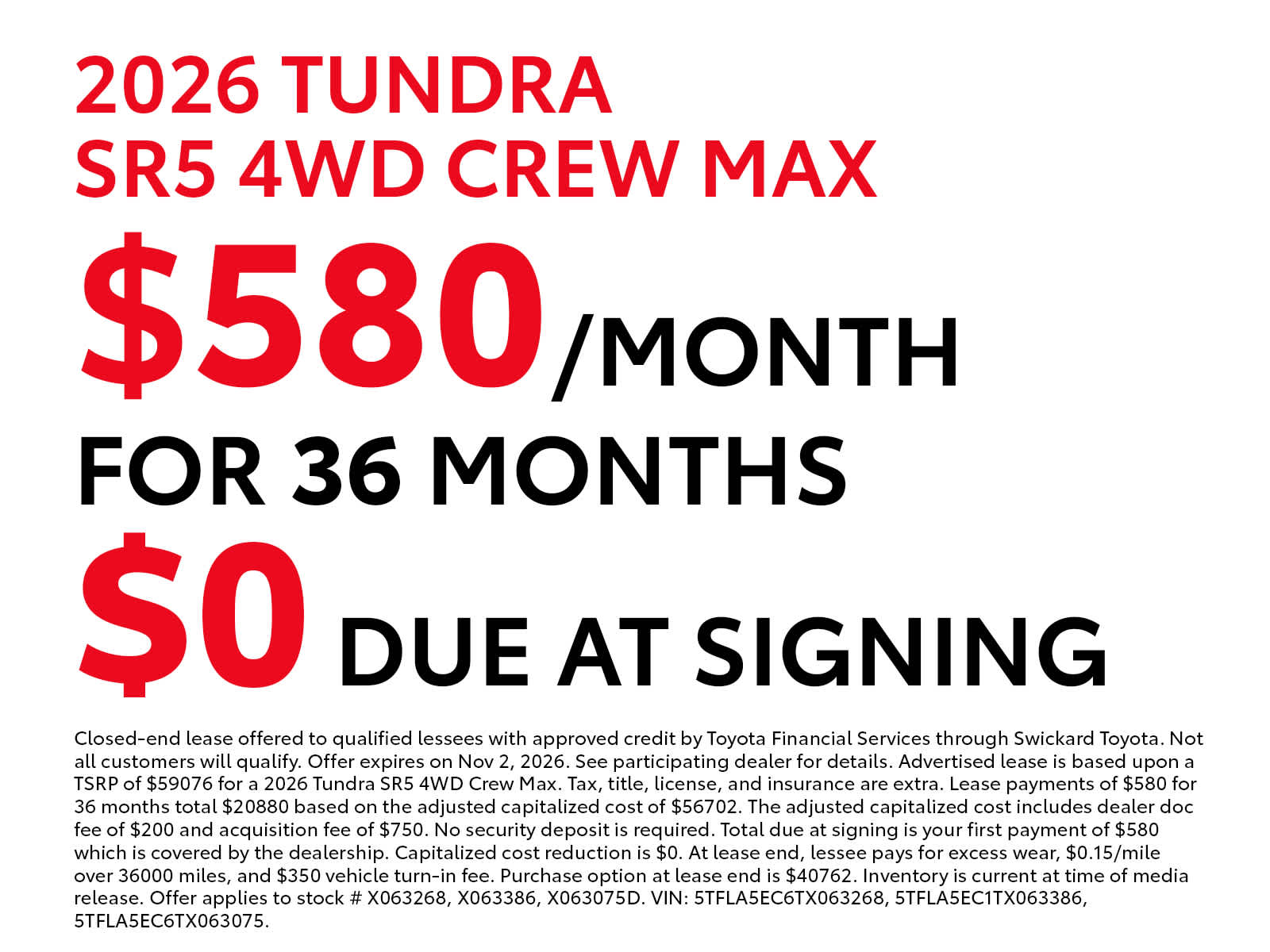 2026 Toyota Tundra SR5