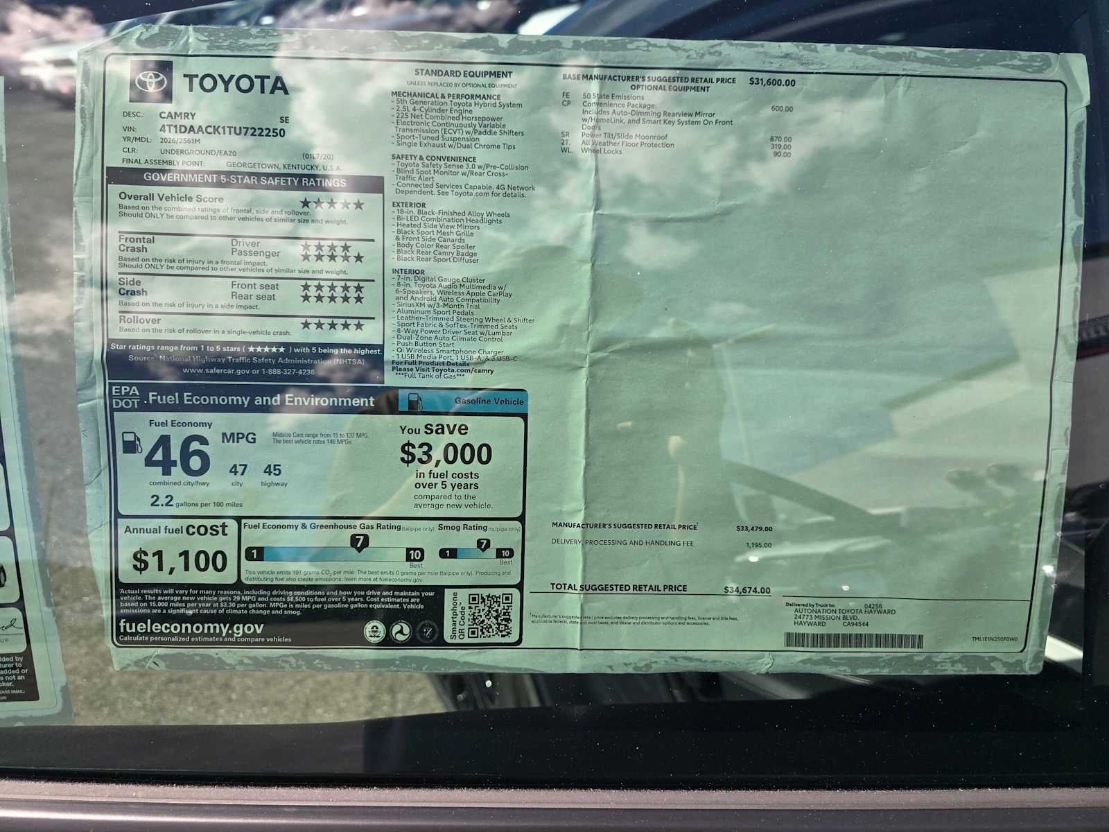 2026 Toyota Camry SE