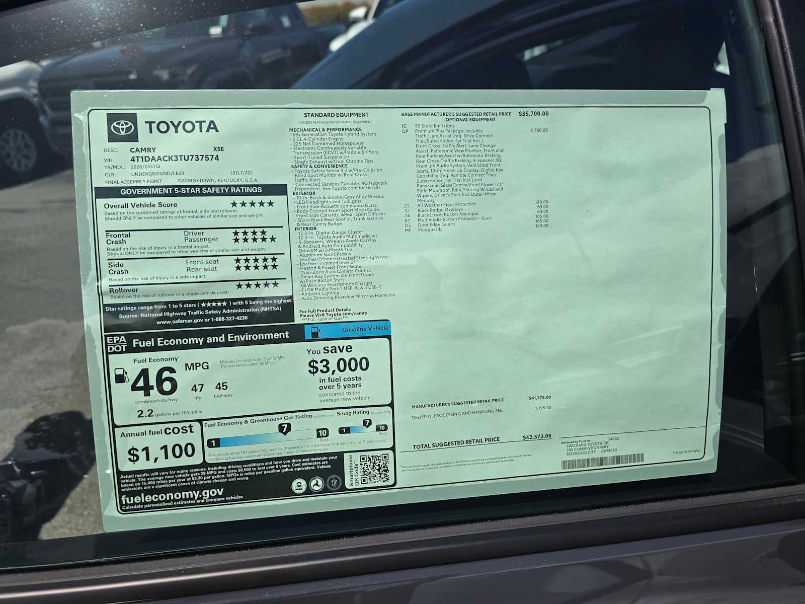 2026 Toyota Camry XSE