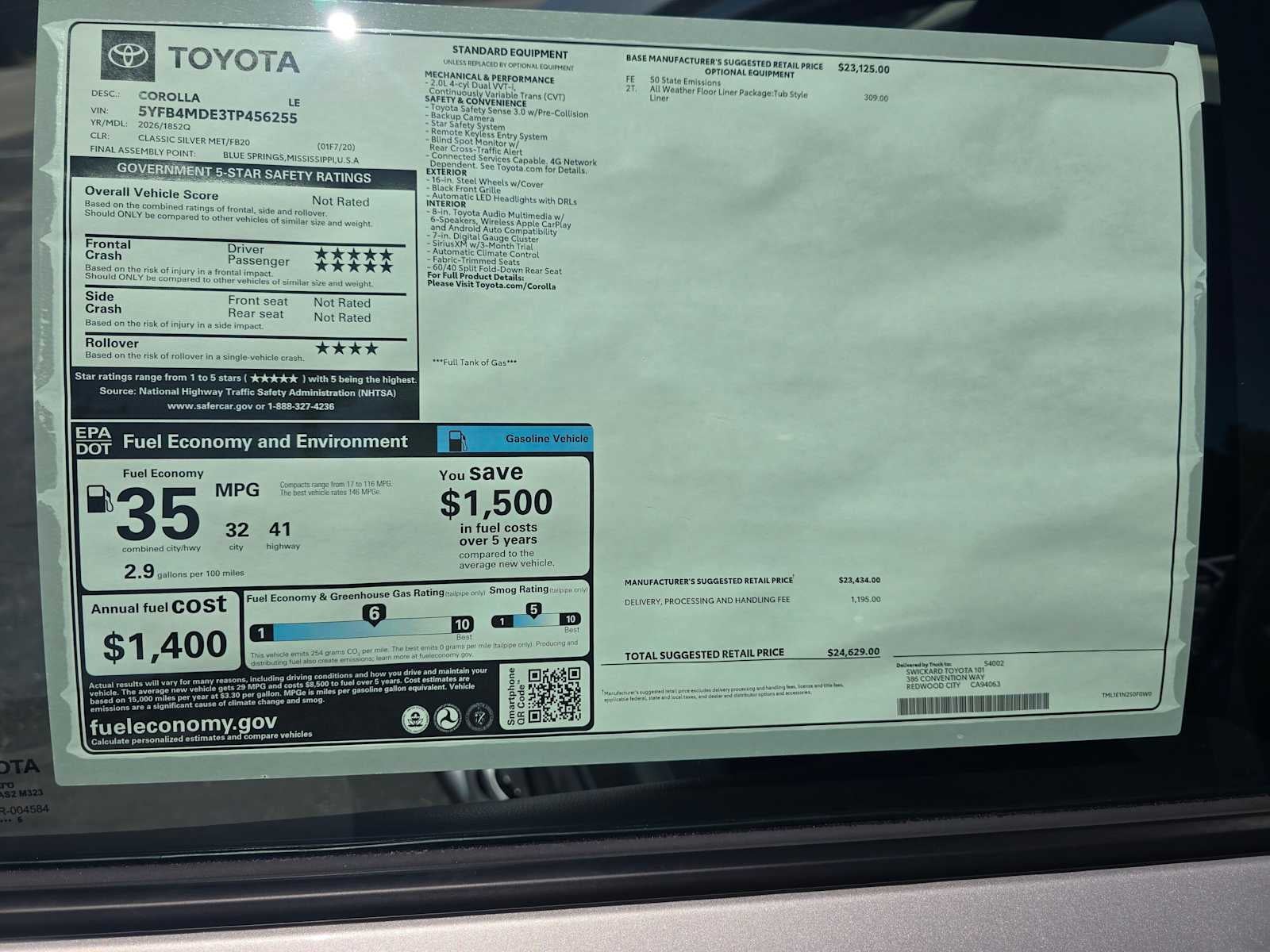 2026 Toyota Corolla LE