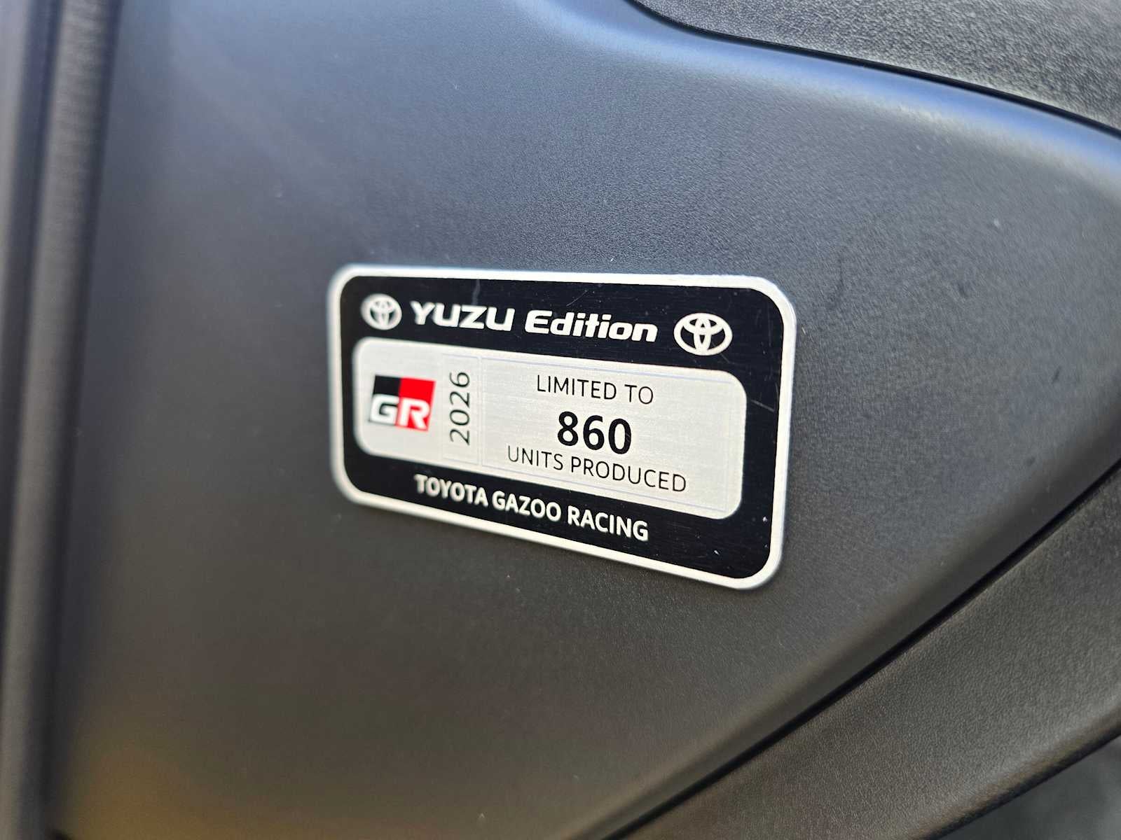 2026 Toyota GR86 Yuzu Edition