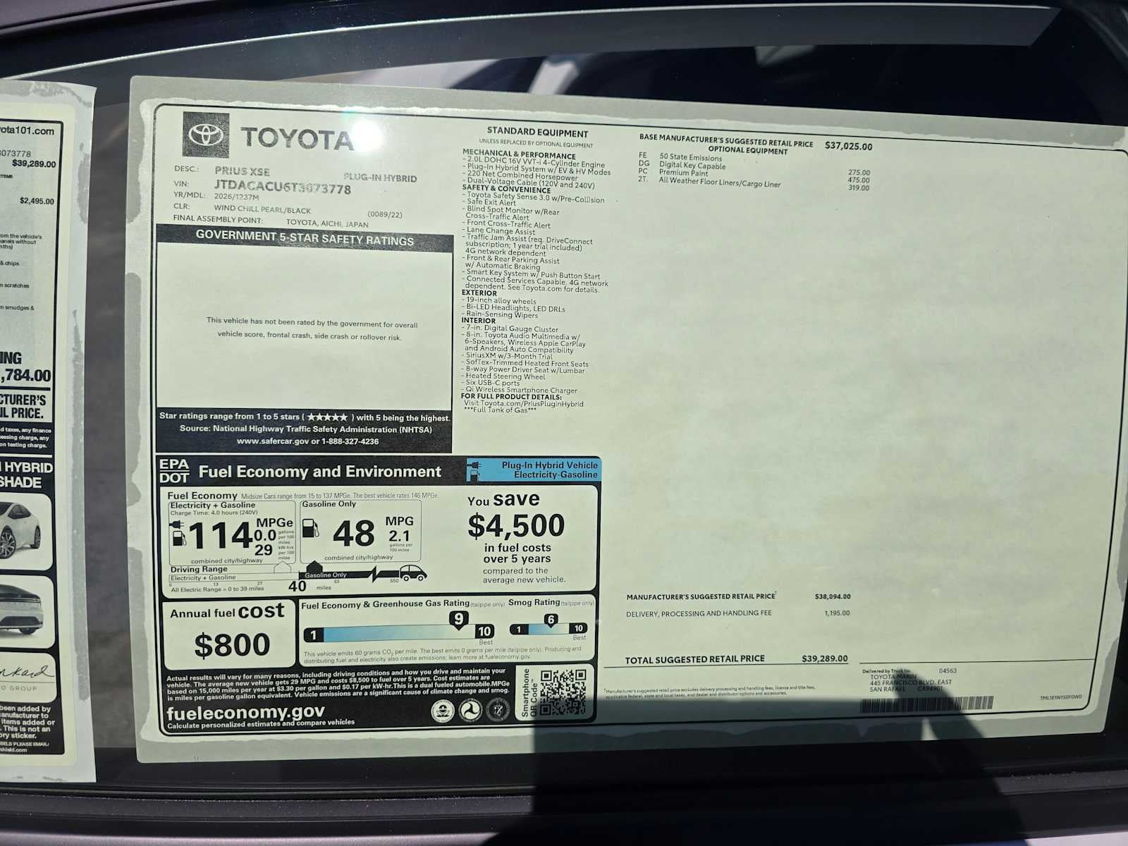 2026 Toyota Prius Plug-in Hybrid XSE