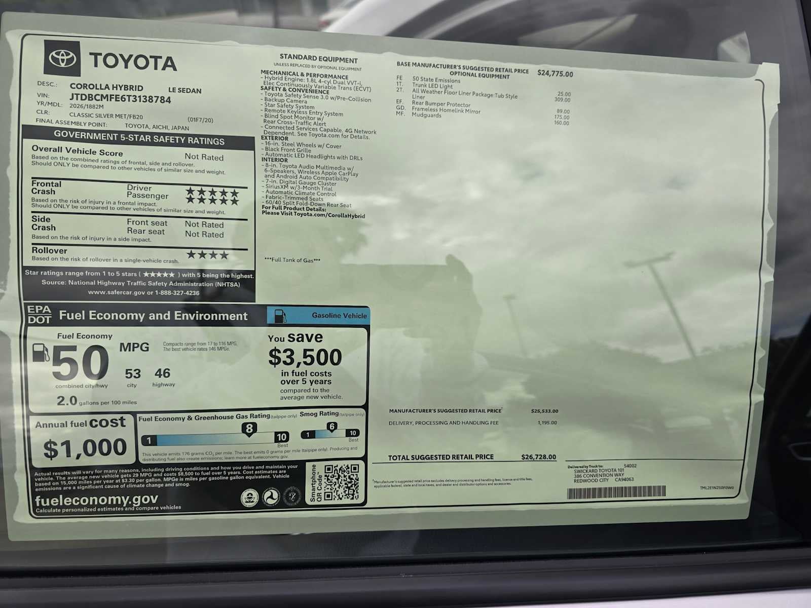 2026 Toyota Corolla Hybrid LE